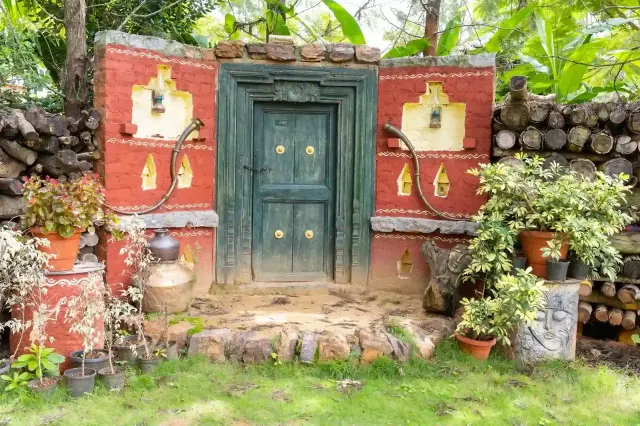 Painted entrance door